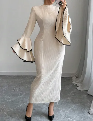 Rochie lunga SHEIN CURVE, crem