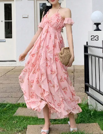 Rochie lunga SHEIN, roz