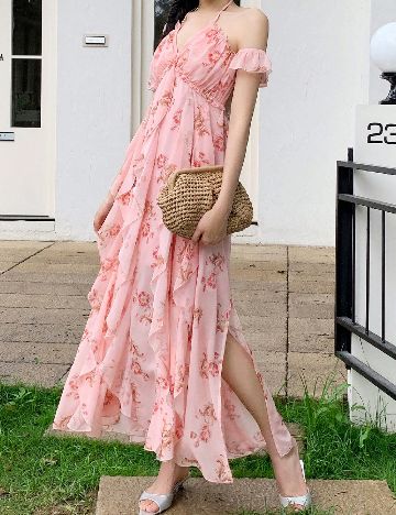 Rochie lunga SHEIN, roz