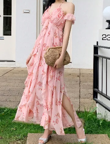 Rochie lunga SHEIN, roz