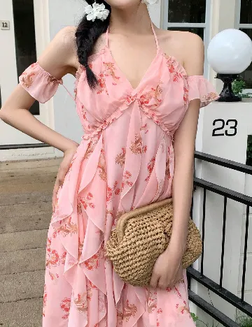 Rochie lunga SHEIN, roz