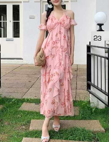 Rochie lunga SHEIN, roz