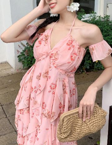 Rochie lunga SHEIN, roz