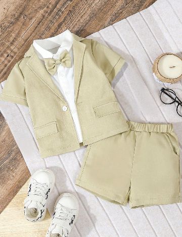 Compleu Shein Kids, verde deschis