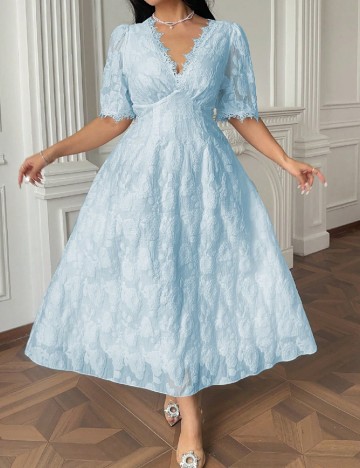 Rochie lunga SHEIN CURVE, albastru