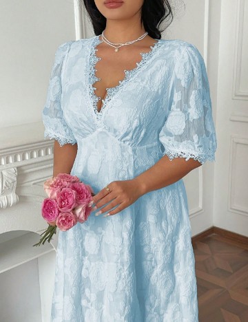 Rochie lunga SHEIN CURVE, albastru