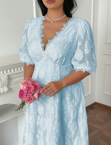 Rochie lunga SHEIN CURVE, albastru