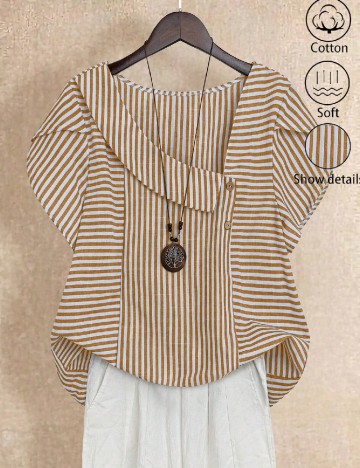 Bluza SHEIN CURVE, maro