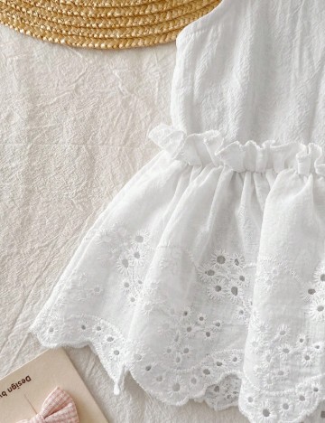 Compleu Shein Kids, galben/alb