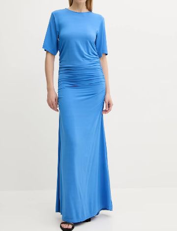 Rochie lunga Gestuz, albastru