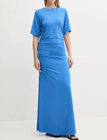 Rochie lunga Gestuz, albastru