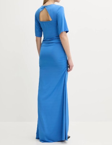 Rochie lunga Gestuz, albastru