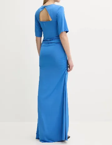 Rochie lunga Gestuz, albastru
