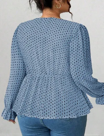 Bluza SHEIN CURVE, albastru