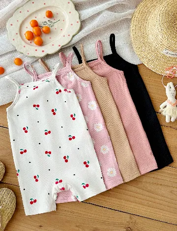 Set salopete 5 bucati Shein Kids, mix culori