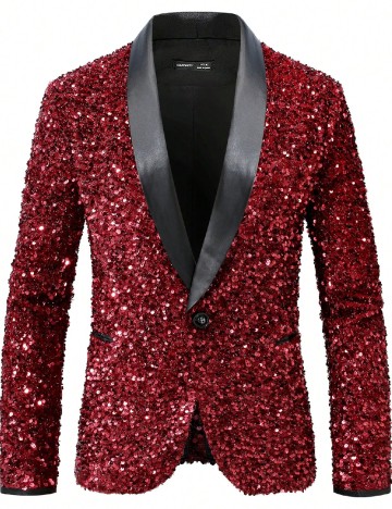 Costum SHEIN, rosu/negru