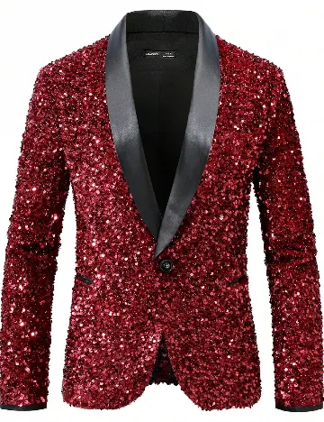 Costum SHEIN, rosu/negru