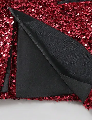 Costum SHEIN, rosu/negru