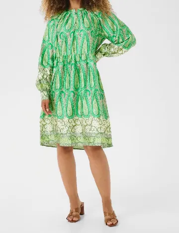 Rochie scurta Cream, verde