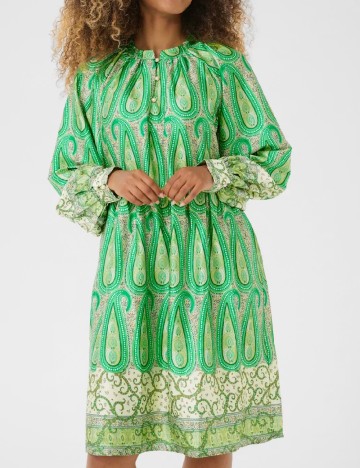 Rochie scurta Cream, verde