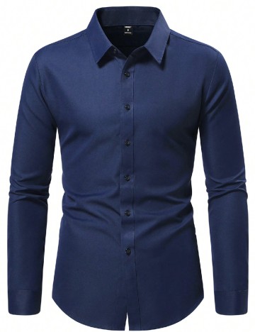 Camasa SHEIN, bleumarin