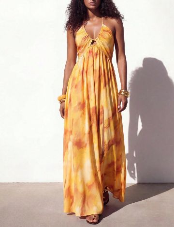 Rochie lunga SHEIN, portocaliu