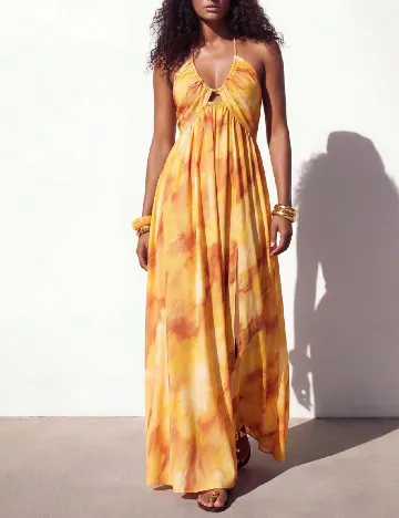Rochie lunga SHEIN, portocaliu
