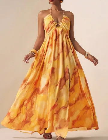 Rochie lunga SHEIN, portocaliu