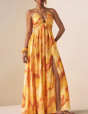 Rochie lunga SHEIN, portocaliu