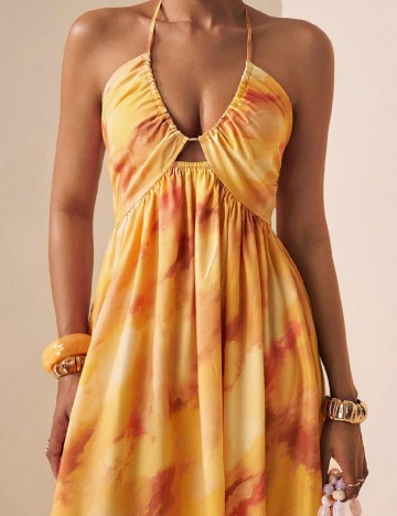 Rochie lunga SHEIN, portocaliu