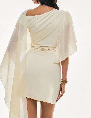 Rochie scurta SHEIN, crem