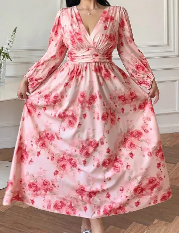 Rochie lunga SHEIN CURVE, roz
