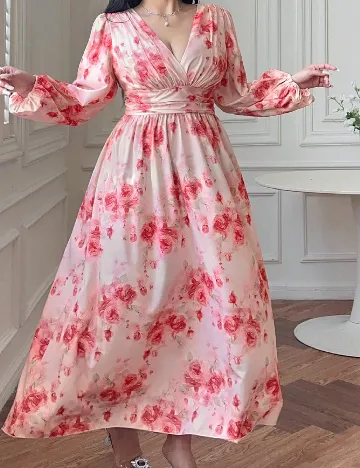 Rochie lunga SHEIN CURVE, roz