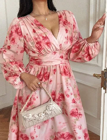 Rochie lunga SHEIN CURVE, roz