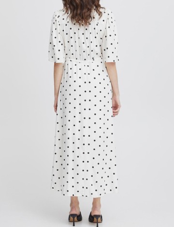Rochie medie Fransa, alb