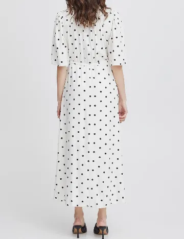 Rochie medie Fransa, alb