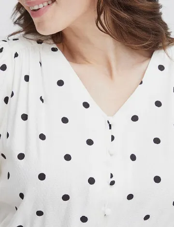 Rochie medie Fransa, alb