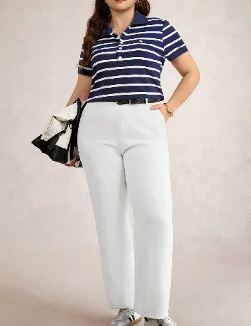 Tricou SHEIN CURVE, albastru