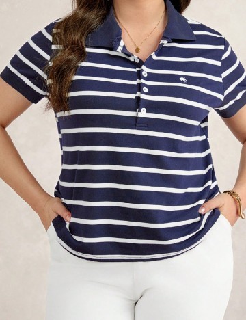 Tricou SHEIN CURVE, albastru