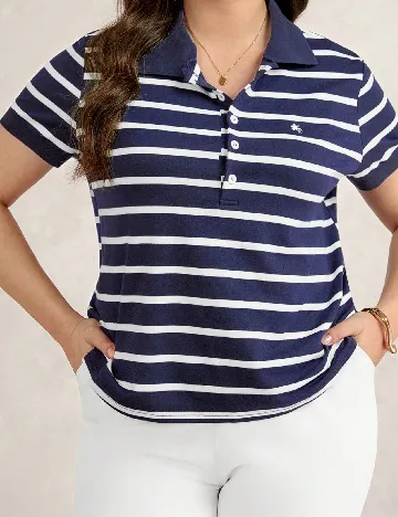 Tricou SHEIN CURVE, albastru