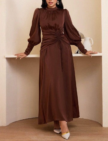 Rochie lunga SHEIN, maro