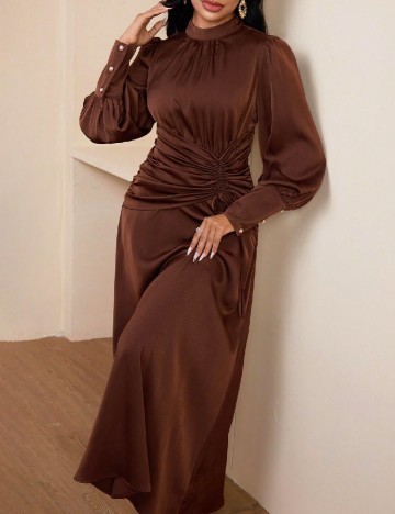 Rochie lunga SHEIN, maro