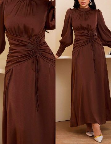 Rochie lunga SHEIN, maro