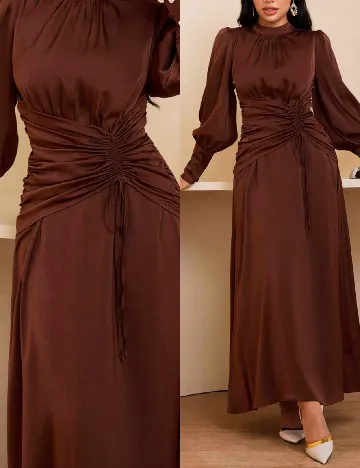 Rochie lunga SHEIN, maro