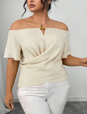Bluza SHEIN CURVE, crem
