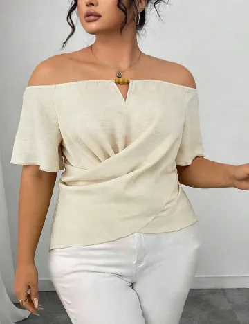 Bluza SHEIN CURVE, crem