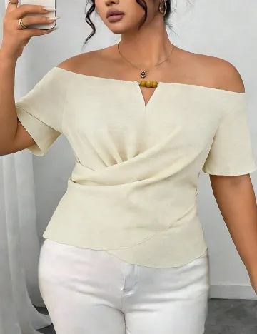 Bluza SHEIN CURVE, crem