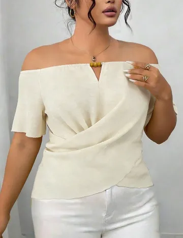 Bluza SHEIN CURVE, crem