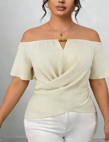 Bluza SHEIN CURVE, crem