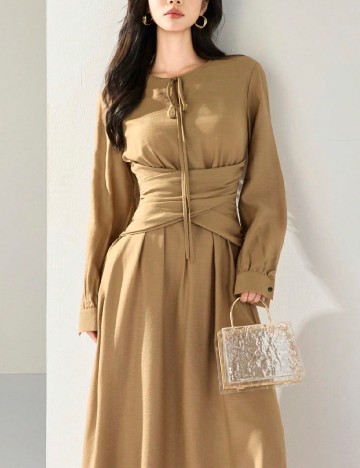 Rochie lunga SHEIN, maro